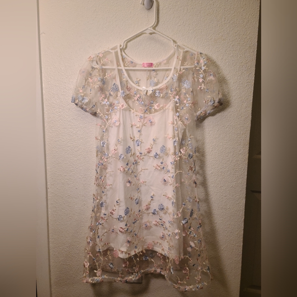 Floral Dress Two Piece